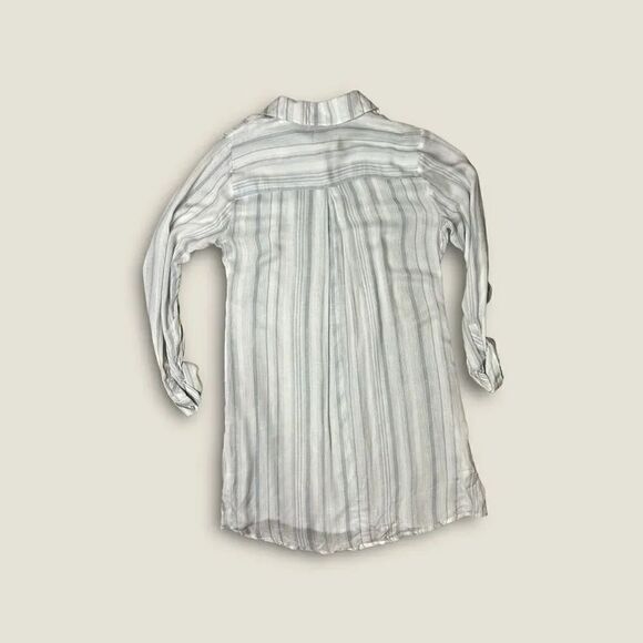 Chaser Blue White Striped Button Down - Picture 2 of 3